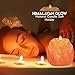 Himalayan Glow Tealight Candle Holder, Home Décor Natural Style Hand Carved Salt Lamp - 2 Pack