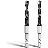 2-Pack 5/16 Inch Forstner Drill Bit Carbide Tipped Woodworking Hinge Cutter | For Precise Flat Bottom Holes in Hard Wood,Plywood,Plastic - Professional Grade