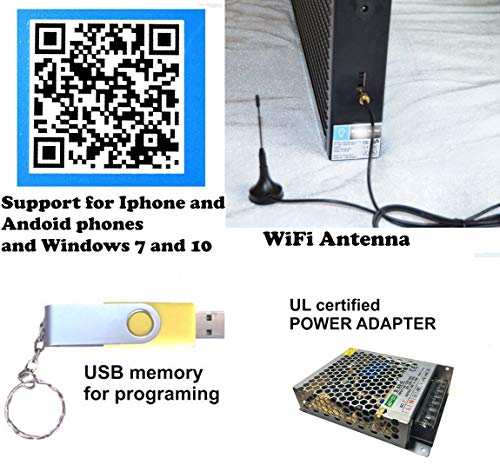 Outdoor WiFi LED Full Color Sign 40" x 8" with P10 Resolution and New SMD Technology and Integrated Power sipply. Brightest LED Sign on Market