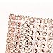 Jingyi E-commerce 120 Pcs Eight Rows Rhinestone Napkin Rings Napkin Mesh Wedding Adornment, Napkin Holder for DIY Party Banquet Birthday ... (Rose)