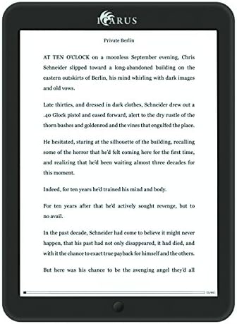 Icarus Illumina XL 8" Android e-reader with front light (Wi-Fi, touch screen, audio)