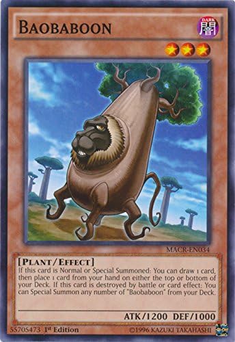 Yu-Gi-Oh! Baobaboon - MACR-EN034 - Common - 1st Edition - Maximum Crisis (1st Edition)