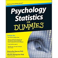 Psychology Statistics For Dummies book cover