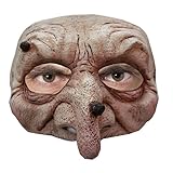 Ghoulish Productions Wart Wizard Latex Half Mask