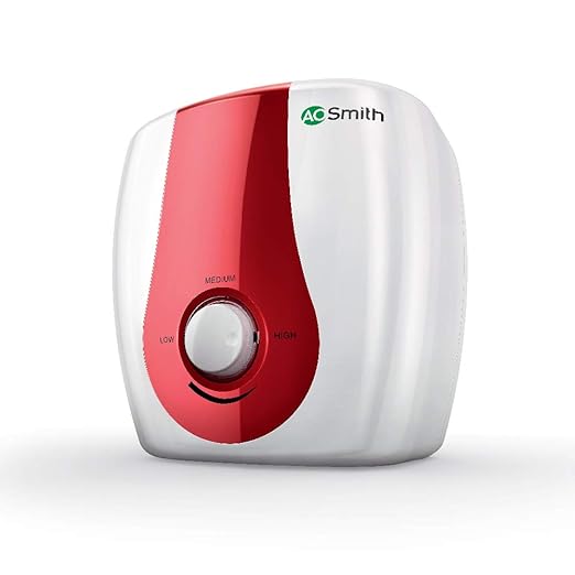 AO Smith SGS-PLUS-010 Storage 10 Litre Vertical Water Heater (Geyser) White Express Heat 5 Star