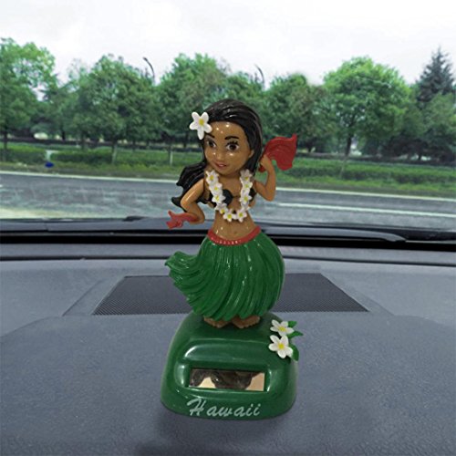 image for Amiley Welcome Hawaii Girl Car Solar Powered Dancing Animal Swinging A