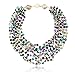 Gem Stone King 20 Inch Multicolor Simulated Shell Pearls Multi-Strand Twist Necklace