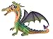 Bullyland DRAGON with Two Heads In Green Action Figure