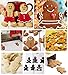 Funny Gingerbread Man Cookie Cutters, Boy and Girl Cookie Cutter Set Molds, 6 Piece