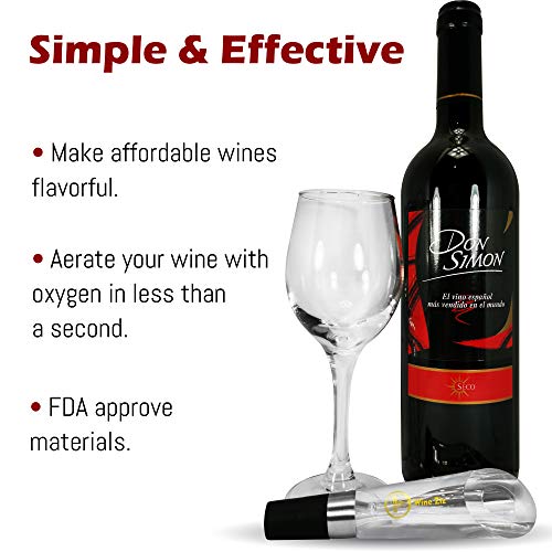 Wine Ziz Luxury Wine Aerator Pourer - Premium Aerating Pourer and Decanter Spout