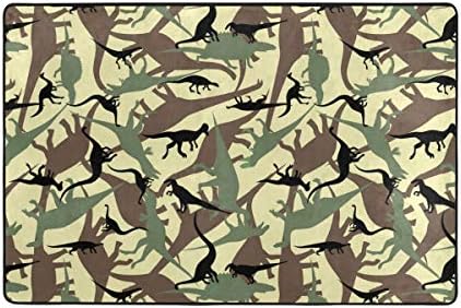 National Geographic Dinosaur Dig Kit Modern Rectangle Area Rug Super Soft Carpet(36 x 24 in & 72 x 48 in)