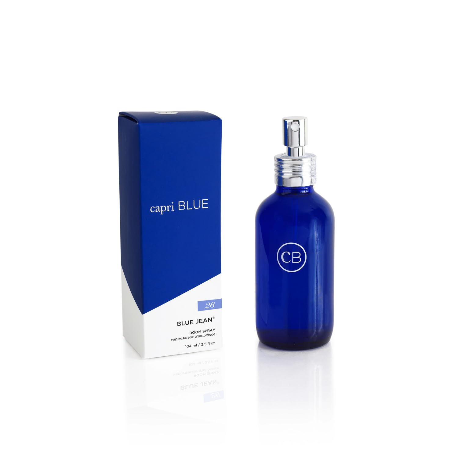 Capri Blue Room Spray - Blue Jean Air Freshener Spray with Notes of Bergamot, White Flowers, Musk and Patchouli - Air Fresheners for Home - Linen Room Scents (3.5 oz)