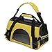OxGord Airline Approved Pet Carriers w/Fleece Bed for Dog & Cat - Medium, Soft Sided Kennel - 2016 Newly Designed Model, Sunshine Yellow
