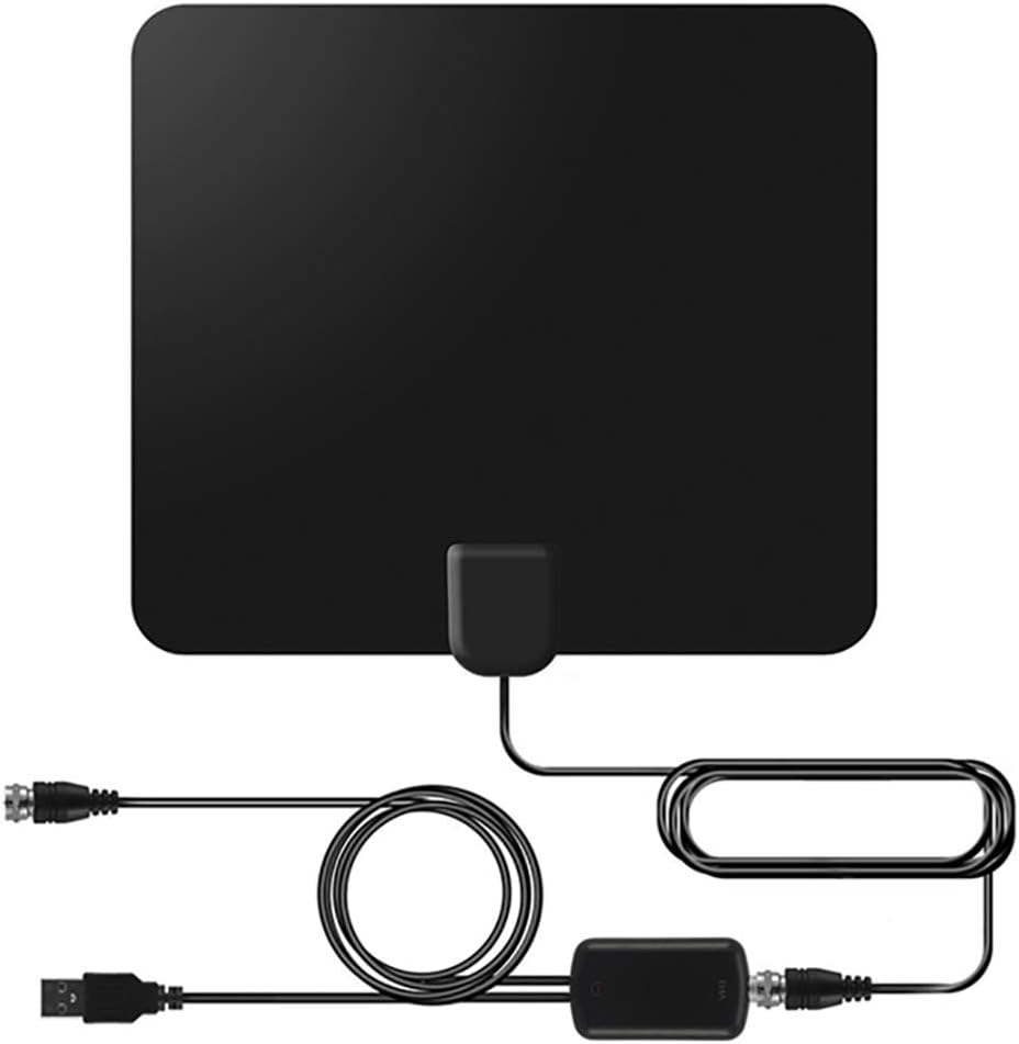 Digital HDTV Antenna (2020 Early Release), 50 to 80 Mile Amplified Range, 1080p & 4K UHD TV Compatible, 13ft Cable