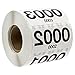 Live Sale Reverse Numbered Stickers (0001-0500) / Mirrored Consecutive Numbered 1