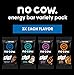 No Cow Energy Bar Variety Pack, 12 Countthumb 1