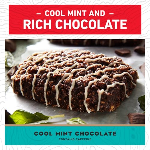 CLIF BAR – COOL MINT CHOCOLATE WITH CAFFEINE – MADE WITH ORGANIC OATS – ENERGY BARS – NON-GMO – PLANT BASED PROTEIN BARS (10 PACK)