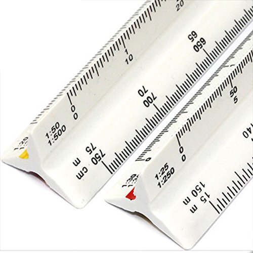 Nacpy Triangle Scale Ruler Measure Tool Scale Triangular Ruler 1100 1
