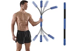 Hotwave Elastic Fitness Bar,Vibration Stick,Body Physical Therapy,Core Strength Training,Power Twister For Arm, Exercise In Home Gym,Patent Pending.