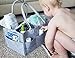 northparc Baby Diaper Caddy- Nursery Diaper Tote Bag, Changing Table Storage bin, Large Portable car Travel Organizer for Wipes and Toys, Newborn Registry Must Have, Baby Shower Gift for BOY Girl