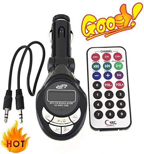 Hot 4in1 Car MP3 Player Wireless FM Transmitter Modulator USB SD CD MMC Remote