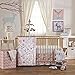 Lolli Living Baby Crib Bedding Quilted Comforter Sparrow Print PREMIUM HIGH QUALITY 100% Cotton Fabric for BEST COMFORT | For Infant,Toddler,Newborn,Nursery,Boy,Girl,Unisex,Quilt,Mattress,Gift | White