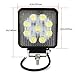 Willpower 10pcs 4 Inch 27w Square Spot LED Work Light Bar for Truck Car ATV SUV 4X4 Jeep Truck Driving Lamp