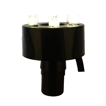 Köhko LED-Ring-Beleuchtung inkl. 2 Meter Anschlusskabel für Quellsteinbrunnen 29002 Warmweiß