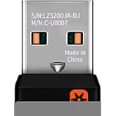 C-U0007 Unifying Receiver for Mouse and Keyboard Works with Any Logitech Product that Display The Unifying Logo (Orange Star, Connects up to 6 Devices) (C-U0007 C-U0008)
