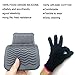 Heat Resistant Mat Pouch and Heat Resistant Glove for Curling Irons, Hair Straightener, Flat Irons and Other Hair Styling Tools 11.5