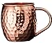 Urban Vintage LA Moscow Mule Copper Mugs Set of 4 with Shot Glass & Recipe Book in Large Box, Premium Handcrafted Hammered 16 oz Real Copper Cups for Moscow Mules, Solid Copper Luxury Set