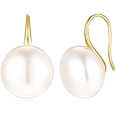 Pearl Earrings for Women Minimalist Pearl Drop Earrings Elegant Leverback Dangle Earrings Wedding jewelry Bridesmaid Gifts