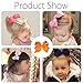 CHLONG 30pcs 4 Inches Grosgrain Ribbon Hair Bow Clips Set for Girls Toddlers Kids Teens 15 Color (4inch-30pcs)