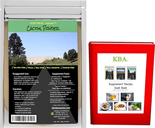 Nopal Cactus Powder Wild Harvested - Liver and Digestion Support Weight Loss Vegan Paleo Friendly Non-GMO No Fillers - 65 Grams