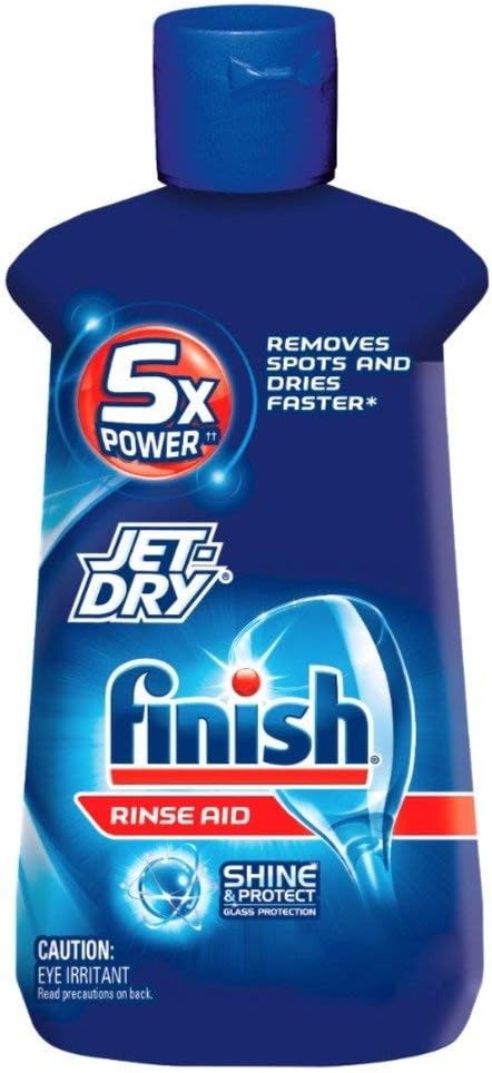 Finish Jet-Dry Rinse Aid, Dishwasher Rinse & Drying Agent, 8.45 oz (Pack of 7)