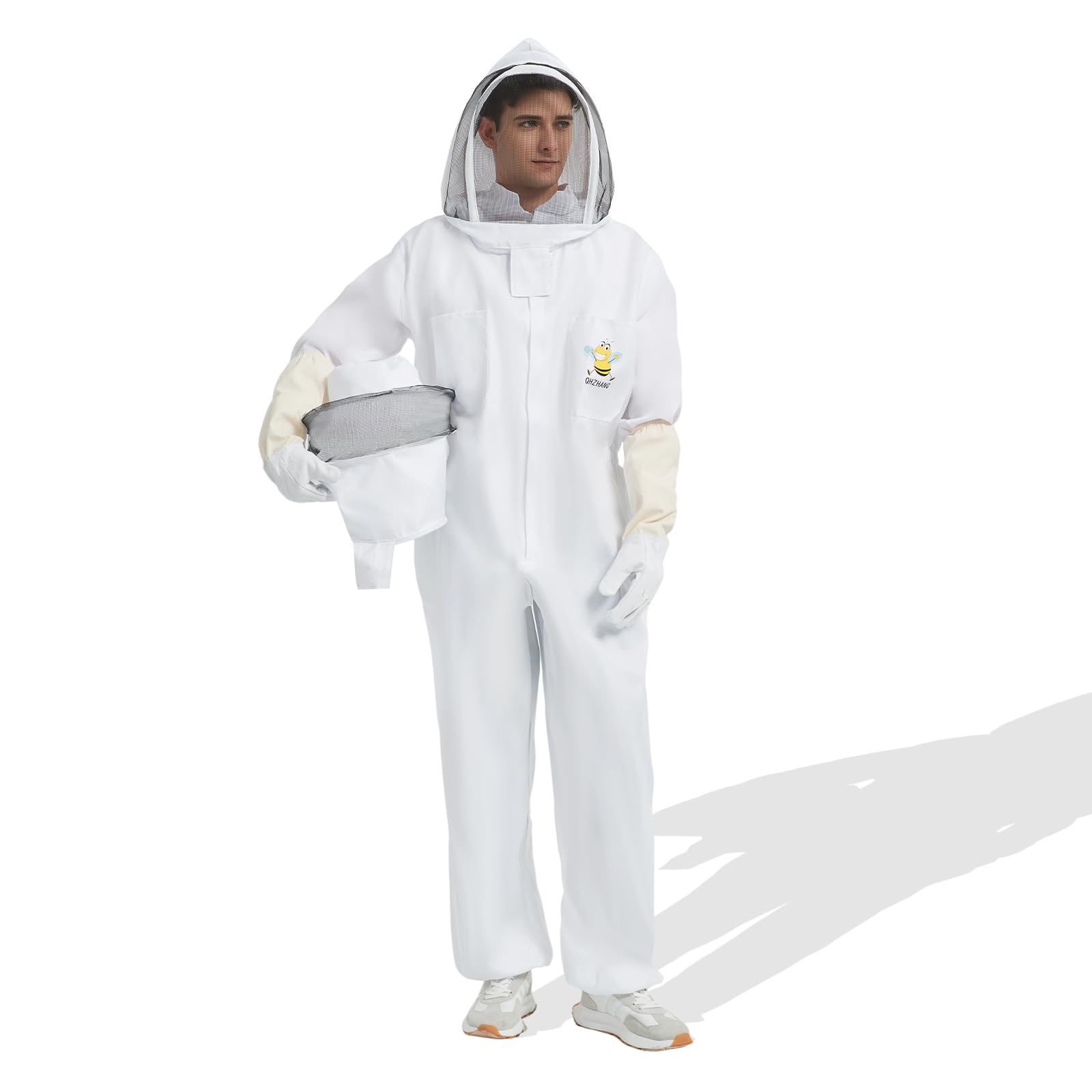 Photo 1 of Bee Suits for Men Women Sting Proof- wasp Suit&bee Protection Suit& Beekeeper Costume with Sheepskin Gloves& with Two Beekeeping Hats (XL)