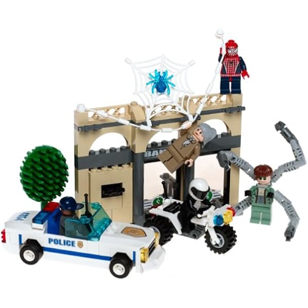 spiderman bank lego
