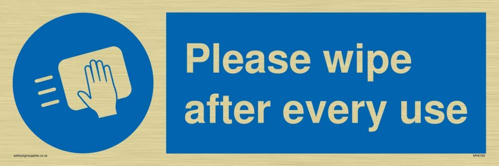 Please wipe after every use