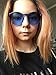 Samto One Piece Sunglasses, 2 Pack pc lens rimless colorful womens sunglasses (Blue, 2.3)