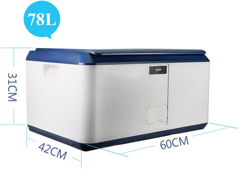 Lockable Storage Box with Lid 78 Liter, EVERTOP Lockable Household Storage Bins Multifunctional High Capacity ABS Plastic Stackable Storage Container for Home, Office, Kitchen, School, Institute, Blue