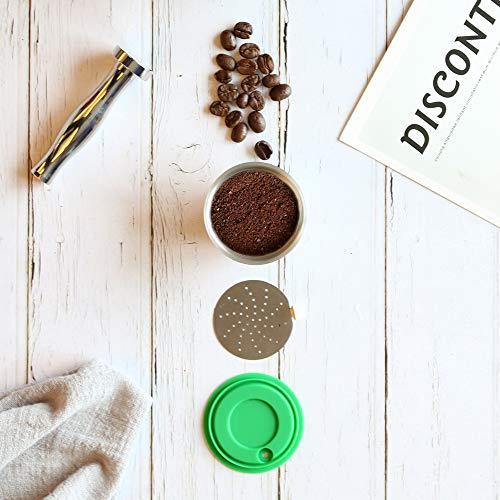 HaavPoois Wiederverwendbare Dolce Gusto-Kaffeefilter aus Edelstahl mit Schaufelbürste, nachfüllbare Kaffeekapseln Cup… – Bild 6