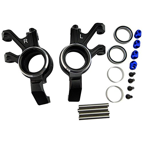 Hot Racing Aluminum Steering Blocks Triple Bearing Support: X-Maxx