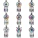 10X/lot Rainbow Dream Catcher Owl Leaves Animals Paw Elephant Insect Yoga Beads Cage Pendant Locket
