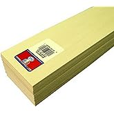 Midwest Products 4305 - Paquete de hojas de tilo de calidad microcortada, 0.19 x 3 x 24 pulgadas