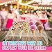 Clear Acrylic Ice Cream Cone Holder Stand 10 Holes to Display Snow Cones Sushi Hand Rolls Popcorn Candy French Fries Sweets Savory, Ice Cream Recipe Ebook Included