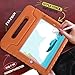 HDE Case for iPad 9.7-inch 2018/2017 Kids Shockproof Bumper Hard Cover Handle Stand with Built in Screen Protector for New Apple Education iPad 9.7 Inch (6th Gen) / 5th Generation iPad 9.7 - Orange