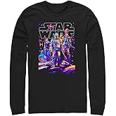 STAR WARS Mandalorian Light It Up Men's Tops Long Sleeve Tee Shirt