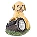 Yard Décor, Solar Outdoor LED Light and Battery Operated Statue for Garden, Patio, Lawn, and Yard by Pure Garden – Dog Statue