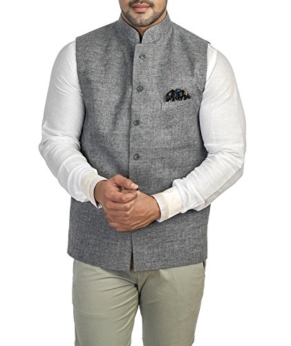 royal men's cotton blend nehru jacket