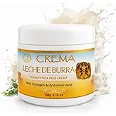 HIGH SUPREME Donkey Milk Face Cream(Leche de Burra) – 120g With Collagen & Hyaluronic Acid – Nourishing & Hydrating Moisturizer – For Sensitive, Dry & Mature Skin – Anti-Aging & Skin Renewal